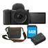 Camera Sony Zve-10 Versão 2 Kit 16-50mm Bateria Extra Bolsa