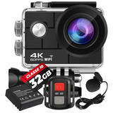 Câmera Sport 4k H9rs Wifi Microfone Eis   Memória   Bateria