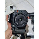 Camera T5i, Usada + Duas Lentes; 50mm E 24mm. 