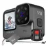 Câmera V9 Sport 4k 60fps Wi-fi + 64gb Bastão Surf Moto Bike Cor Preto