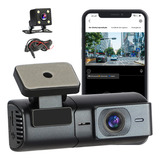 Câmera Veicular Automotiva Carro Wifi 2k Dashcam 2 Lentes
