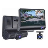 Camera Veicular Automotiva Gravação Full Hd Frontal Ré Lcd 4