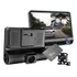 Câmera Veicular Filmadora Carro 3 Lentes 1080p + Micro 32gb