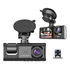 Câmera Veicular Full Hd Dvr 3 Lentes Visor Filmadora Carro