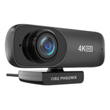 Câmera Webcam 4k Full Hd Microfone Embutido Usb Streamer Auto Foco Para Pc 1080p Luuk Young Bk c60 Cor Preto