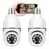Câmeras Lâmpada Kit 2  Segurança Ip Wifi 360 Hd