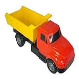 Caminhão Basculante Caçamba Grande Com Pá Brinquedo De Plástico 39cms (vermelho E Amarelo)