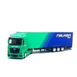 Caminhão Baú Mercedes Benz Actros Falken Tires 1:43 Burago