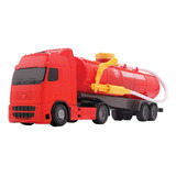 Caminhão Bombeiro Voyager Vermelho - Infantil - Roma 