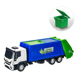 Caminhão Brinquedo Miniatura Iveco Tector Coletor De Lixo 
