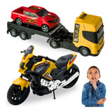 Caminhao Brinquedo Moto Brinquedo