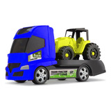 Caminhão De Brinquedo Super Truck Com Trator Farm
