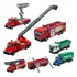 Caminhao De Fricção De Ferro Obras Bombeiro Truck Bau Toys