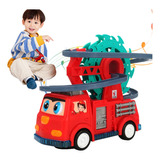 Caminhão De Resgate Brinquedo Escalada Com Luzes Música