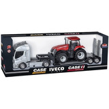  Caminhão Iveco Plataforma Com Trator Case Usual Brinquedos