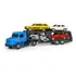 Caminhão Scania Cegonha Miniatura Coleção Fusca Gol Opala Cor Verde