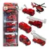Caminhões De Bombeiro Carrinhos Brinquedo Resgate Kit
