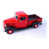 Caminhonete Miniatura Ford Pickup 1937 1:24 Motormax Red