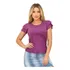 Camisa 3 Babados Suede Blusinha T-shirt Blusa Feminina Moda