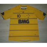 Camisa 3 Do Cruzeiro 2010 Reebok Amarela Bmg #10