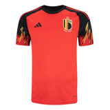 Camisa adidas Seleção Bélgica Home 22/23 Masculino - Vermelh