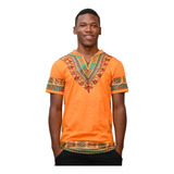 Camisa Afro - Bata Africana Laranja
