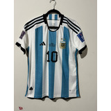 Camisa Argentina Final Copa Do Mundo 2022 Messi 10 Jogador