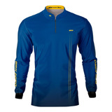 Camisa Azul Termica Pesca