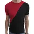 Camisa Básica Gola Careca Duas Cores Masculina Manga Curta