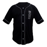 Camisa Beisebol Esporte Fujiya Baseball Jersey Bordada Kanji