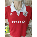 Camisa Benfica adidas 2010 Tam M Num 10 Aimar Vermelha Linda