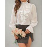 Camisa Blusa Feminina Elegante