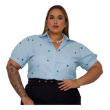 Camisa Blusa Feminina Plus