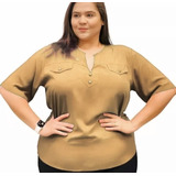 Camisa Blusa Feminina Plus