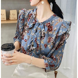 Camisa Blusa Feminino Babado