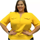 Camisa Blusa Plus Size