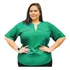 Camisa Blusa Plus Size Feminina Manga Curta Social Sport 