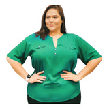 Camisa Blusa Plus Size