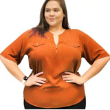 Camisa Blusa Plus Size