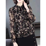 Camisa Blusa Social Floral