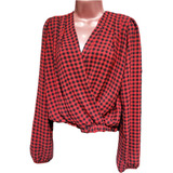 Camisa Blusa Xadrez Feminino