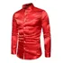 Camisa Branca De Seda De Cetim Smoking Camisa Masculina