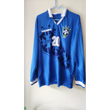 Camisa Brasil De Jogo Manga Longa Umbro 95 #reserva #20