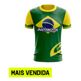 Camisa Brasil Masculina Feminina Patriota Uv50+
