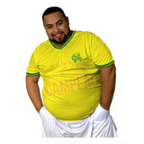 Camisa Brasil Masculina Plus Size G6 G7 Fut. Retrô Copa 94