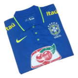Camisa Brasil Polo Treino Graraná Azul 2018