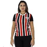 Camisa Braziline São Paulo Change Tricolor - Feminina - M - Preto E Vermelho