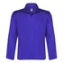 Camisa Brim Azul Royal Fechada Manga Longa Gola Italiana 