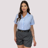 Camisa Camisao Social Listrada