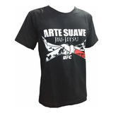 Camisa Camiseta - Jiu Jitsu - Arte Suave - Preto - Pv